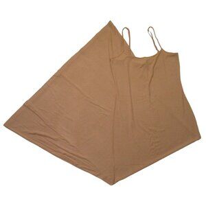NWT Skims Soft Lounge Long Slip Dress in Camel Ribbed Long Slipdress 3X